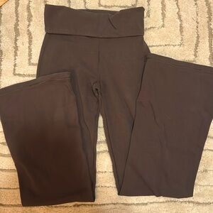 Aeropostale brown flare leggings